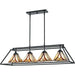 Quoizel - Four Light Island Chandelier - Asheville - Valiant Bronze- Union Lighting Luminaires Decor