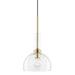 Mitzi - One Light Pendant - Tabitha - Aged Brass- Union Lighting Luminaires Decor