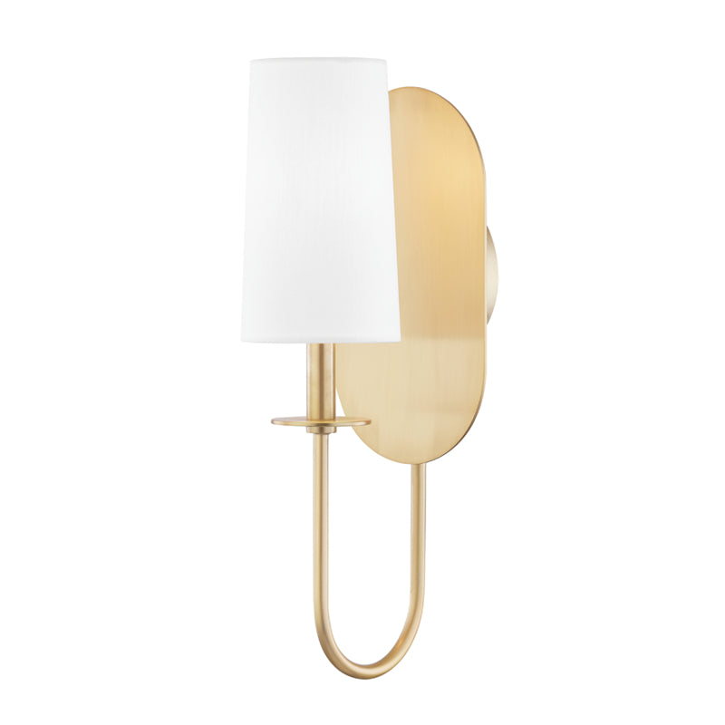 Mitzi Canada - One Light Wall Sconce - Lara - Aged Brass- Union Lighting Luminaires Decor