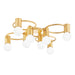 Mitzi - Eight Light Semi Flush Mount - Hope - Gold Leaf- Union Lighting Luminaires Decor