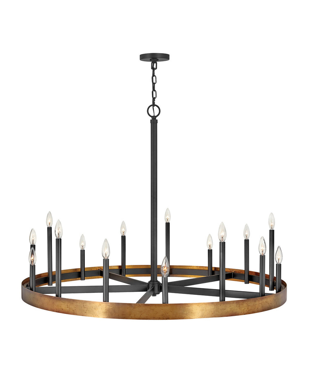 Hinkley Canada - LED Chandelier - Wells - Weathered Brass- Union Lighting Luminaires Decor