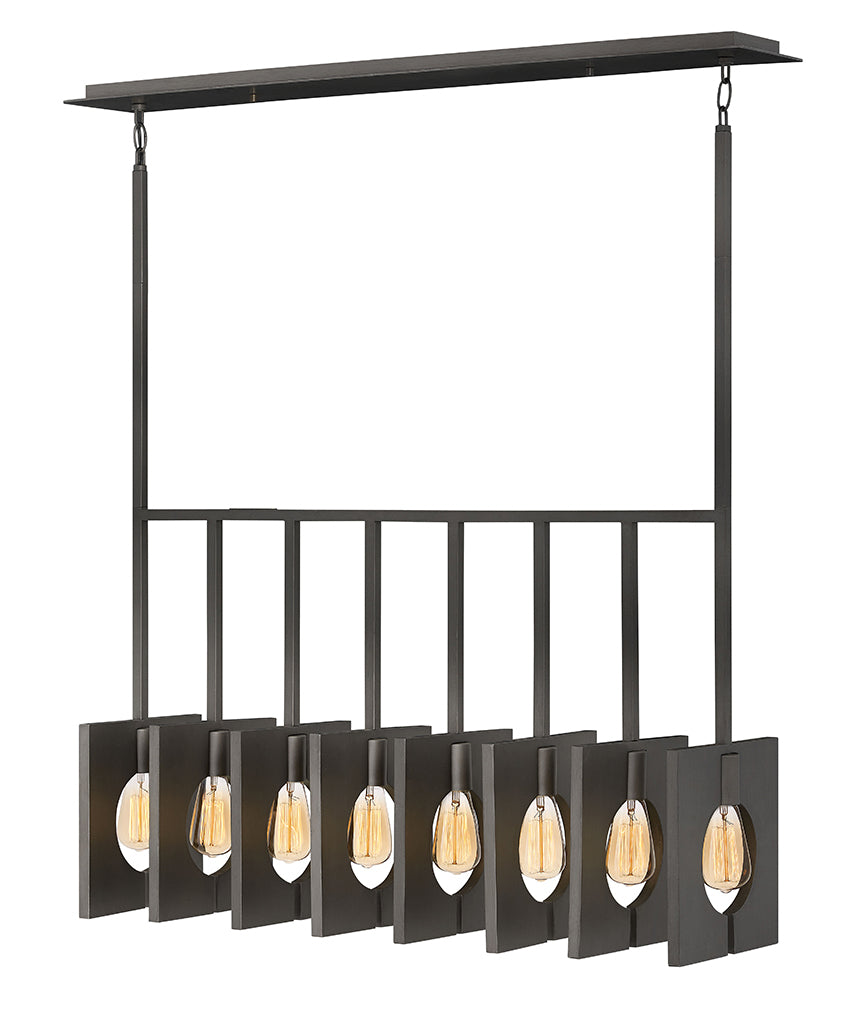 Hinkley Canada - LED Linear Chandelier - Ludlow - Brushed Graphite- Union Lighting Luminaires Decor