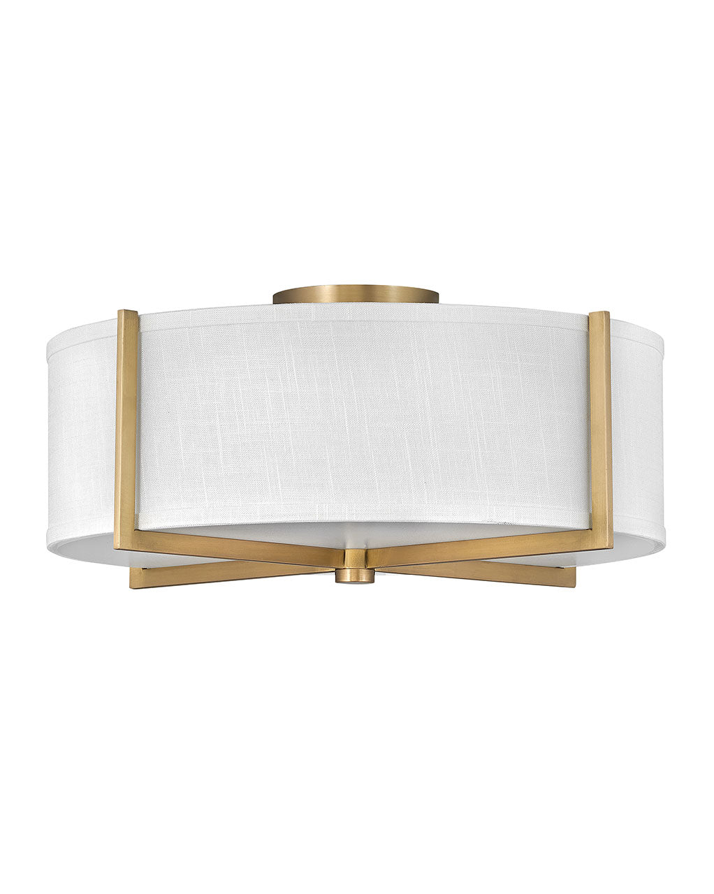 Hinkley Canada - LED Foyer Pendant - Axis Off White - Heritage Brass- Union Lighting Luminaires Decor