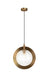 Matteo Canada - One Light Pendant - Astro - Aged Gold Brass- Union Lighting Luminaires Decor