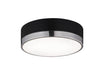 Matteo Canada - Two Light Flush Mount - Trydor - Black & Chrome- Union Lighting Luminaires Decor