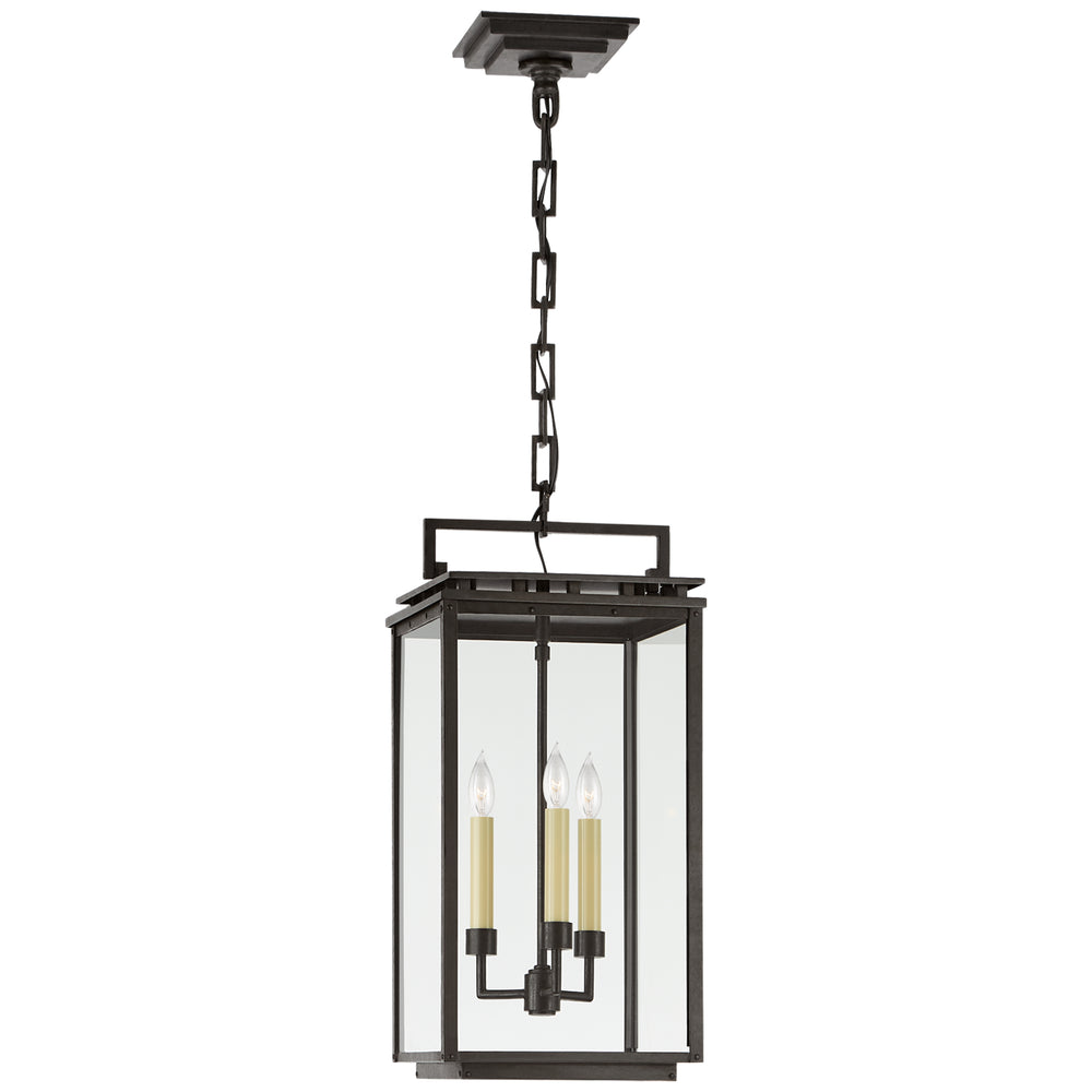 Visual Comfort Signature Canada - Three Light Hanging Lantern - Cheshire - Aged Iron- Union Lighting Luminaires Decor