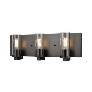 DVI Canada - Three Light Vanity - Sambre - Multiple/Graphite w/Clear Glass- Union Lighting Luminaires Decor