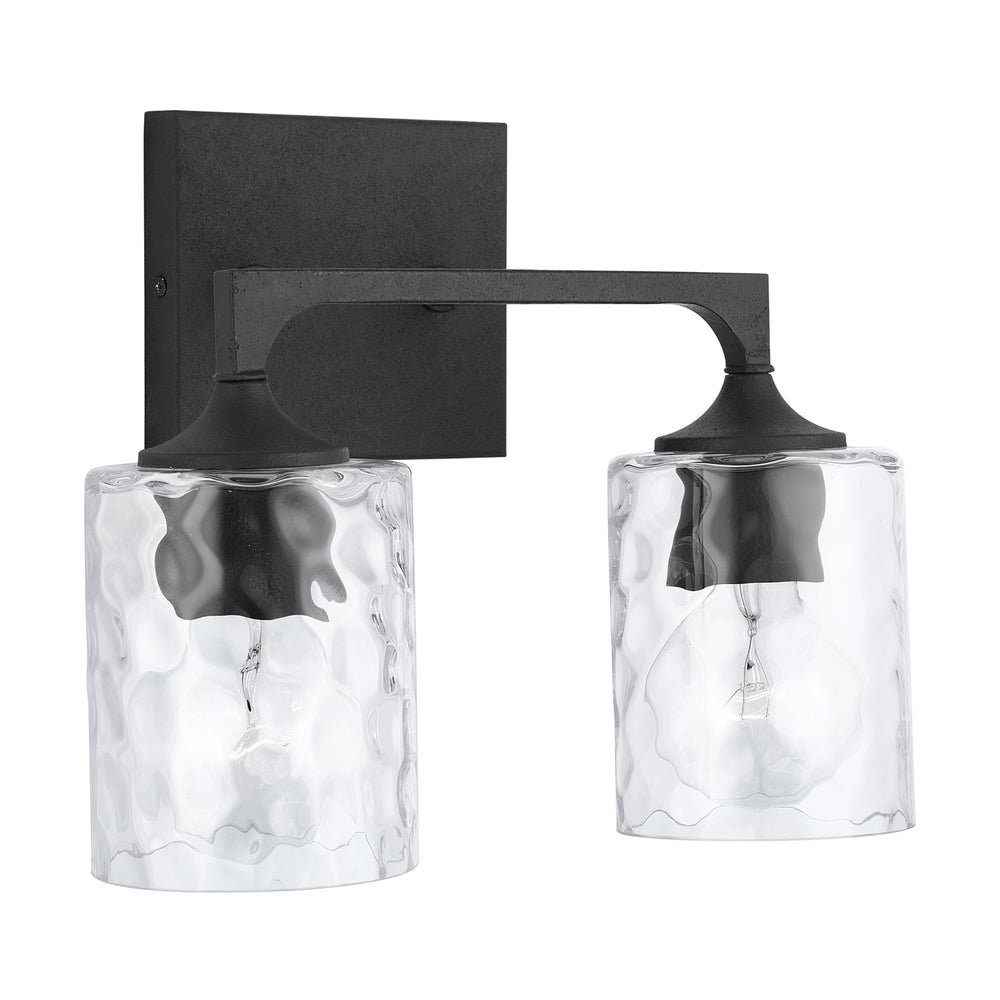 Capital Lighting - Two Light Vanity - Clint - Black Iron- Union Lighting Luminaires Decor