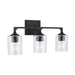 Capital Lighting - Three Light Vanity - Clint - Black Iron- Union Lighting Luminaires Decor