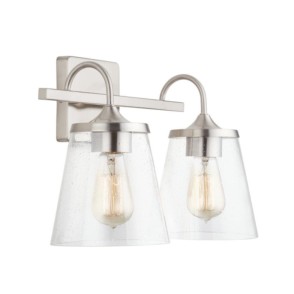 Capital Lighting - Two Light Vanity - Jayne - Brushed Nickel- Union Lighting Luminaires Decor