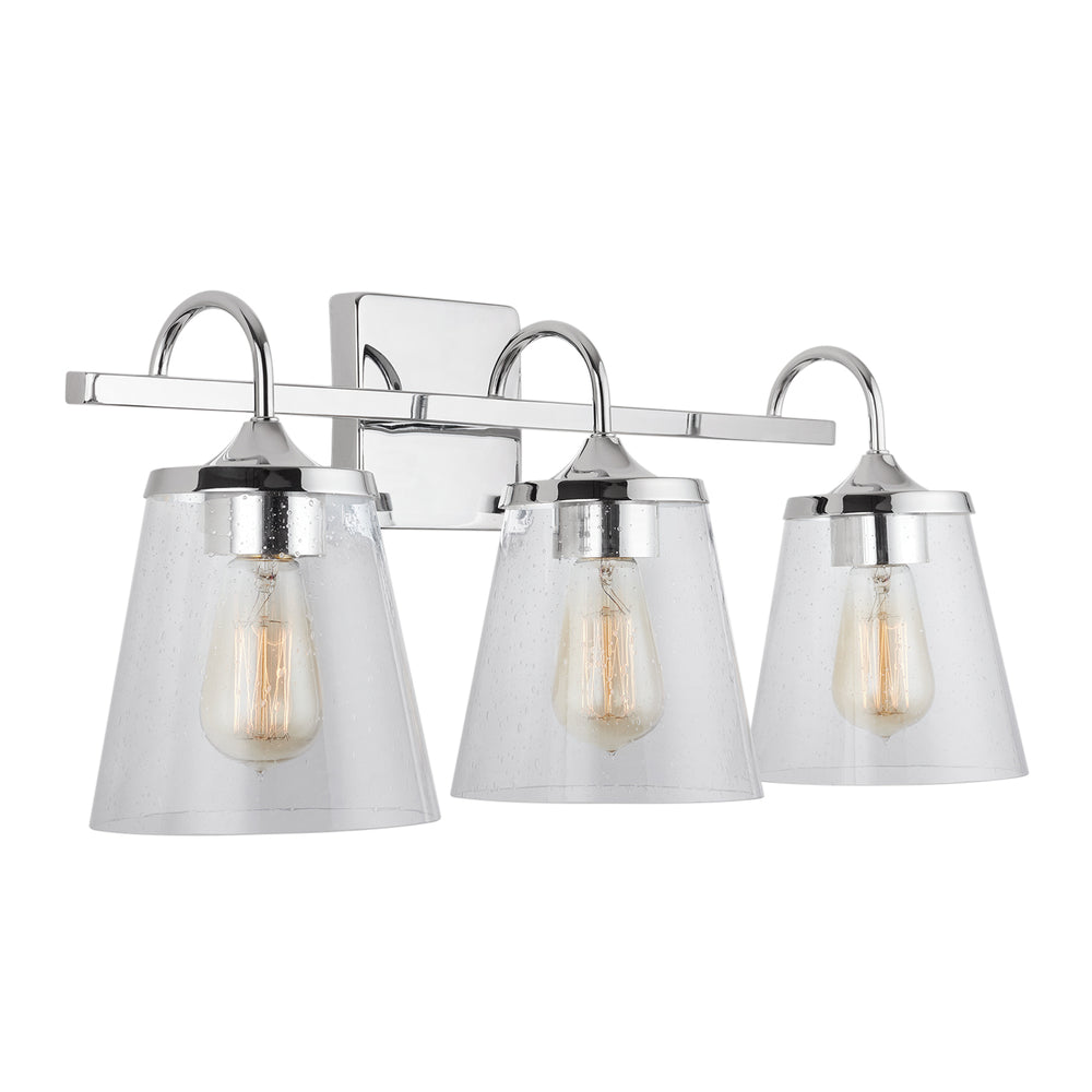 Capital Lighting - Three Light Vanity - Jayne - Chrome- Union Lighting Luminaires Decor