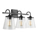 Capital Lighting - Three Light Vanity - Jayne - Matte Black- Union Lighting Luminaires Decor