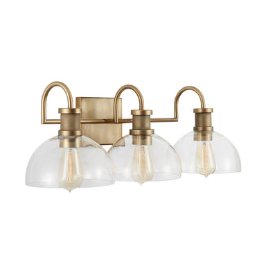 Capital Lighting - Three Light Vanity - Cassidy - Aged Brass- Union Lighting Luminaires Decor