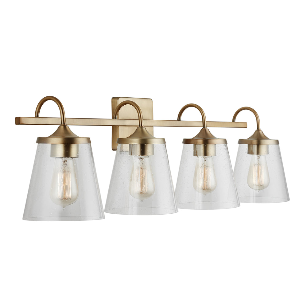 Capital Lighting - Four Light Vanity - Jayne - Aged Brass- Union Lighting Luminaires Decor