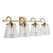 Capital Lighting - Four Light Vanity - Jayne - Aged Brass- Union Lighting Luminaires Decor