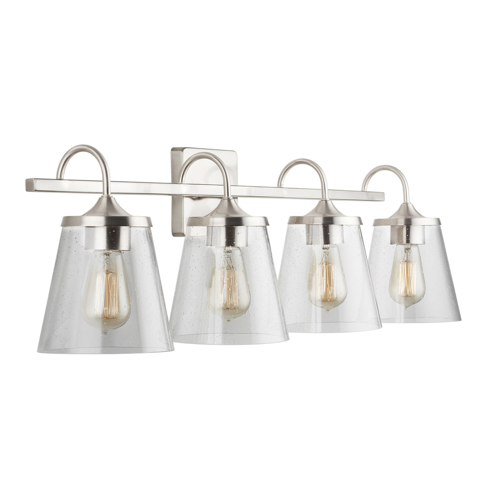 Capital Lighting - Four Light Vanity - Jayne - Brushed Nickel- Union Lighting Luminaires Decor