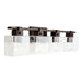 Capital Lighting - Four Light Vanity - Graham - Oil Rubbed Bronze- Union Lighting Luminaires Decor