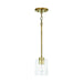 Capital Lighting - One Light Pendant - Greyson - Aged Brass- Union Lighting Luminaires Decor