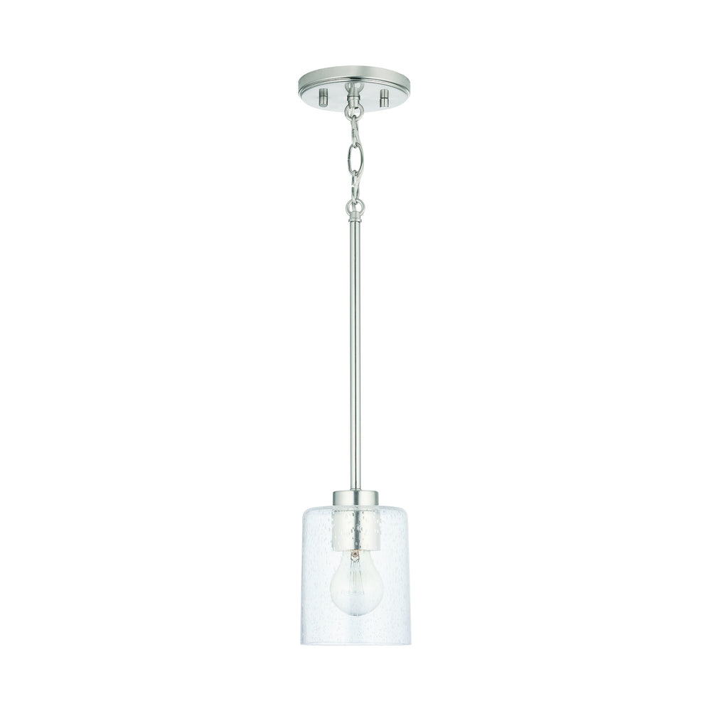 Capital Lighting - One Light Pendant - Greyson - Brushed Nickel- Union Lighting Luminaires Decor