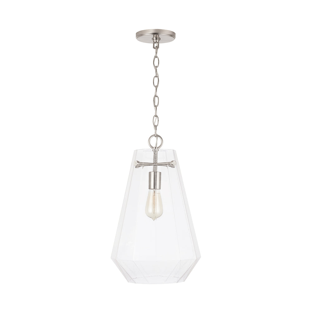 Capital Lighting - One Light Pendant - Lee - Brushed Nickel- Union Lighting Luminaires Decor