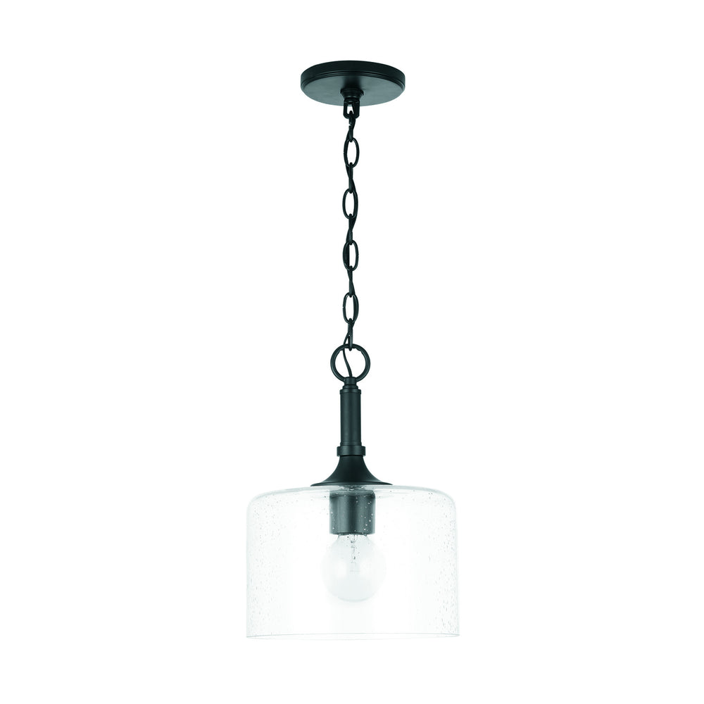 Capital Lighting - One Light Pendant - Carter - Matte Black- Union Lighting Luminaires Decor