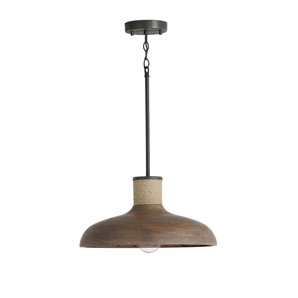 Capital Lighting - One Light Pendant - Jacob - Grey Wash and Grey Iron- Union Lighting Luminaires Decor