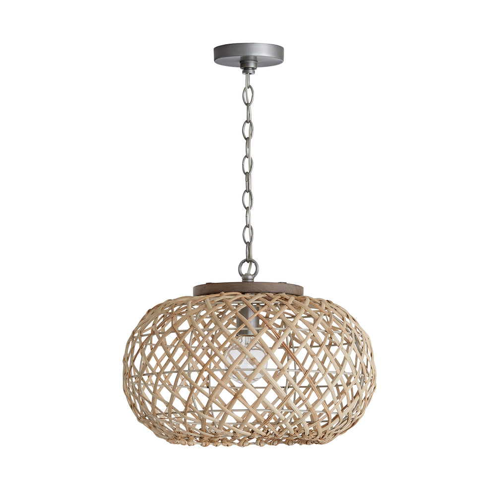 Capital Lighting - One Light Pendant - Rainey - Grey Wash and Antique Nickel- Union Lighting Luminaires Decor