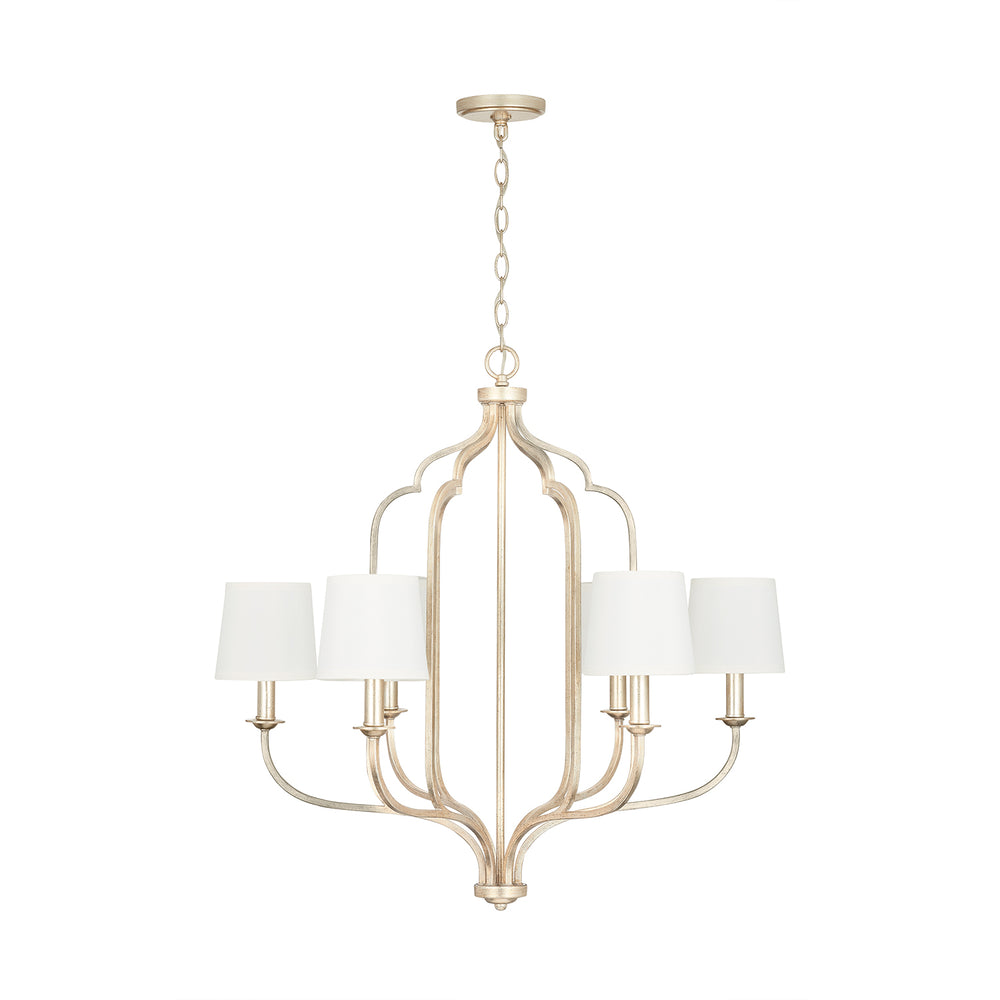 Capital Lighting - Six Light Chandelier - Ophelia - Winter Gold- Union Lighting Luminaires Decor