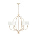 Capital Lighting - Six Light Chandelier - Ophelia - Winter Gold- Union Lighting Luminaires Decor
