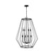 Capital Lighting - Eight Light Foyer - Corey - Matte Black- Union Lighting Luminaires Decor