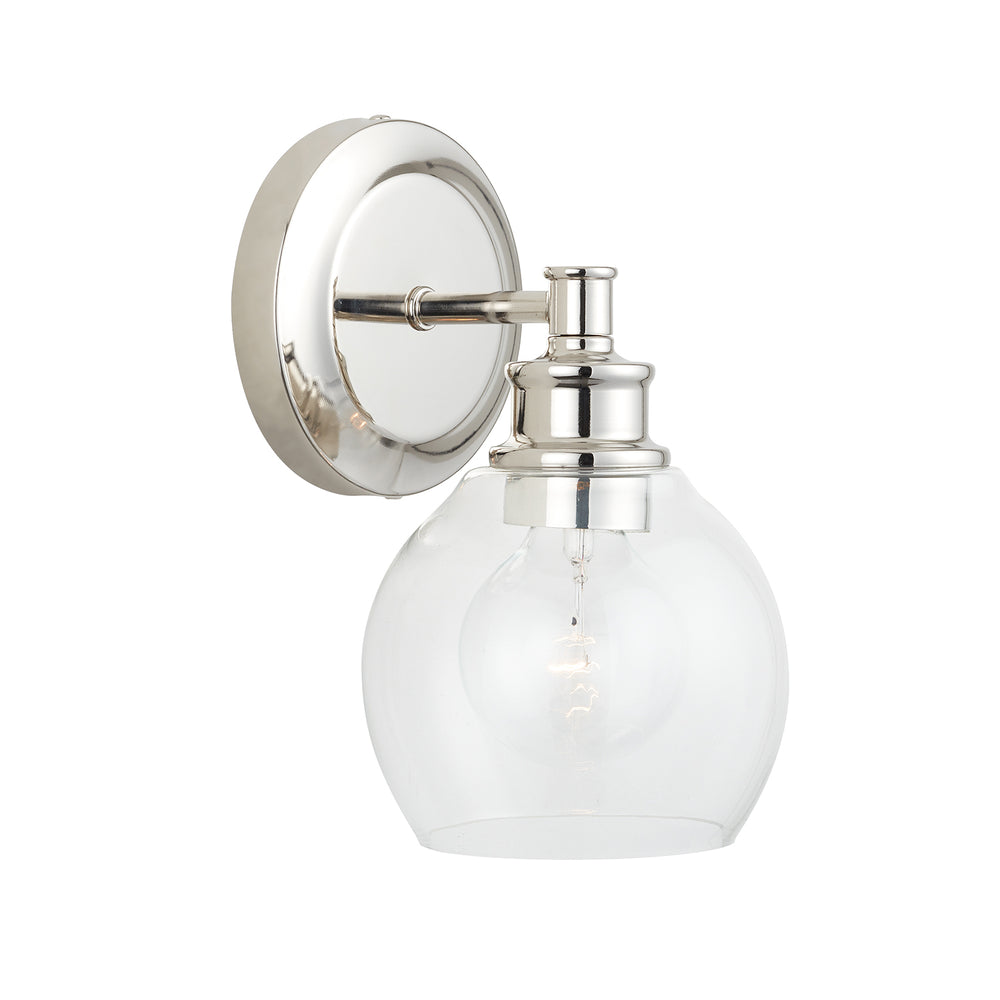 Capital Lighting - One Light Wall Sconce - Mid Century - Polished Nickel- Union Lighting Luminaires Decor