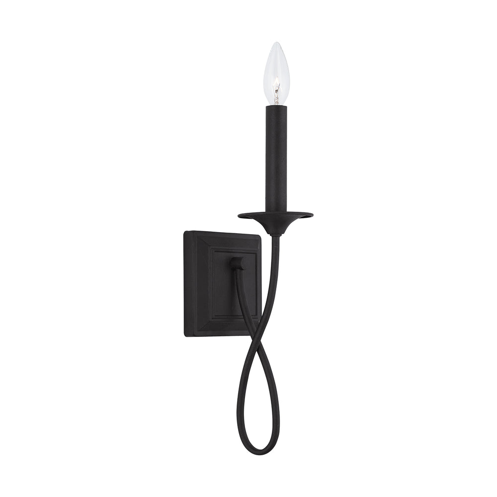 Capital Lighting - One Light Wall Sconce - Vincent - Black Iron- Union Lighting Luminaires Decor
