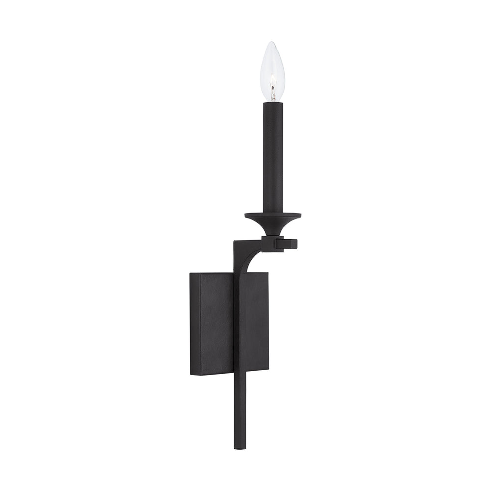 Capital Lighting - One Light Wall Sconce - Clint - Black Iron- Union Lighting Luminaires Decor