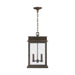 Capital Lighting - Two Light Outdoor Hanging Lantern - Bolton - Oiled Bronze- Union Lighting Luminaires Decor
