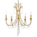 Crystorama - Five Light Chandelier - Arcadia - Antique Gold- Union Lighting Luminaires Decor