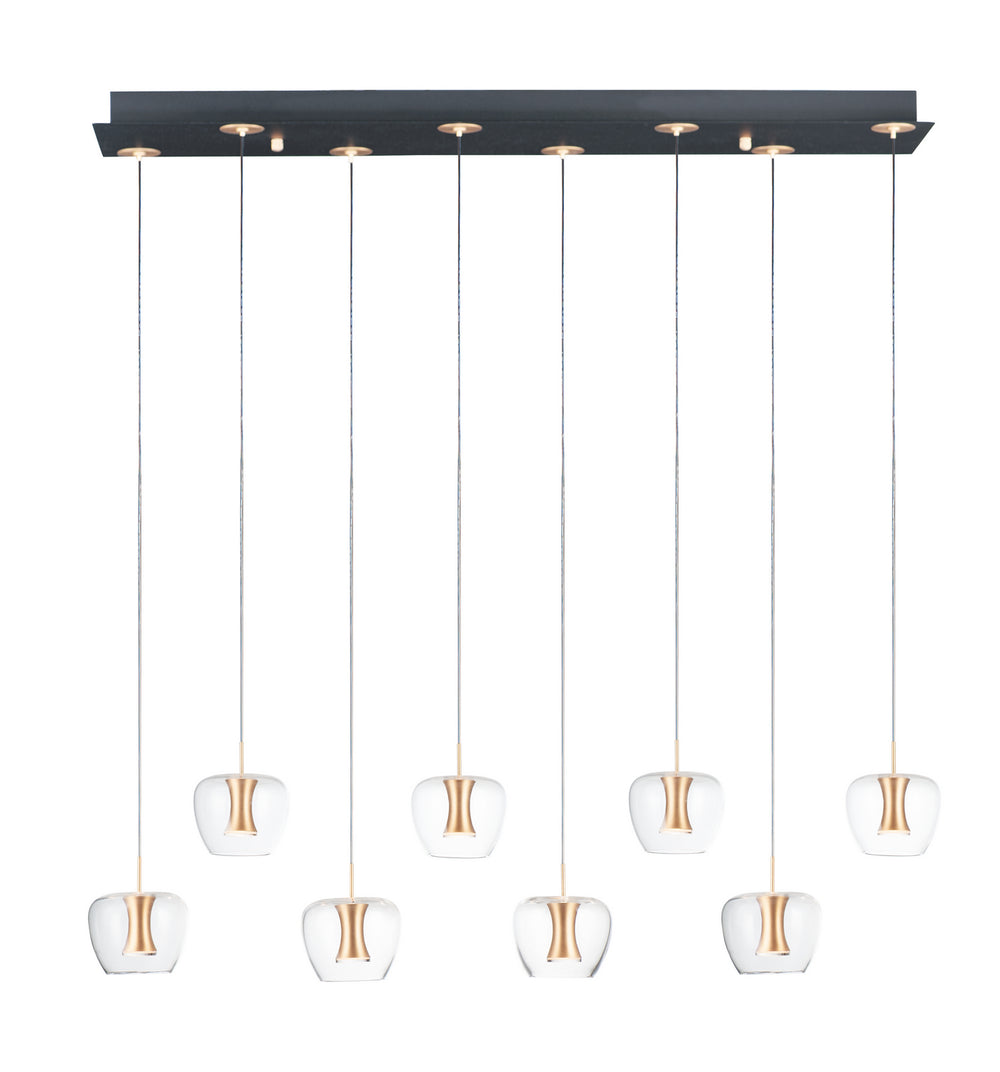 ET2 - LED Pendant - Newton - Black / Gold- Union Lighting Luminaires Decor