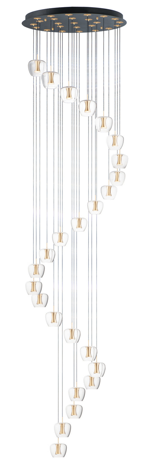 ET2 - LED Pendant - Newton - Black / Gold- Union Lighting Luminaires Decor