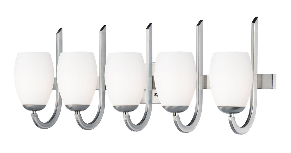 Maxim - Five Light Bath Vanity - Taylor - Satin Nickel- Union Lighting Luminaires Decor