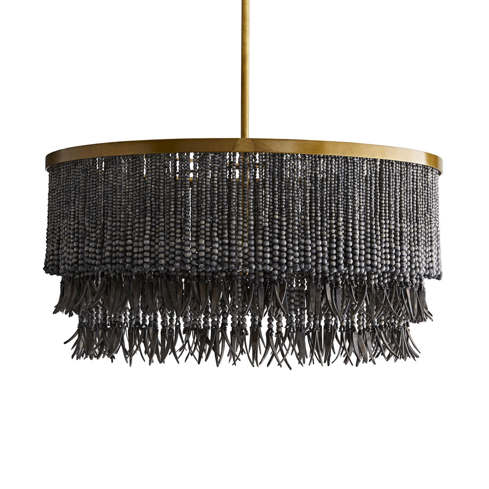 Arteriors - Three Light Chandelier - Baja - Dark Gray Wash- Union Lighting Luminaires Decor