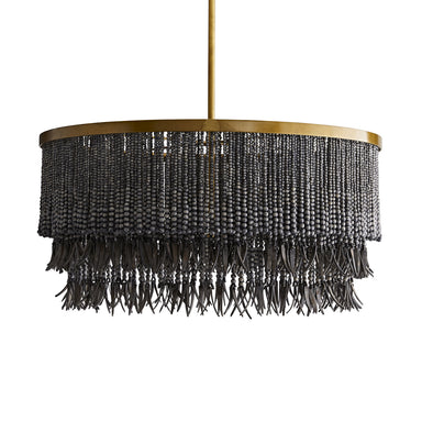 Arteriors - Three Light Chandelier - Baja - Dark Gray Wash- Union Lighting Luminaires Decor