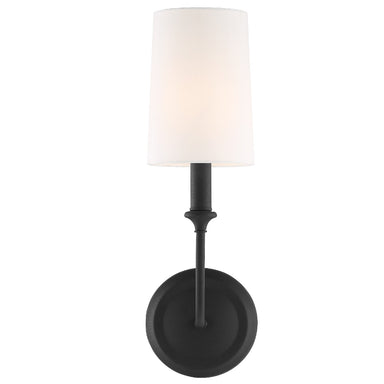 Crystorama - One Light Wall Sconce - Sylvan - Black Forged- Union Lighting Luminaires Decor