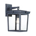 Crystorama - One Light Outdoor Wall Sconce - Belmont - Graphite- Union Lighting Luminaires Decor