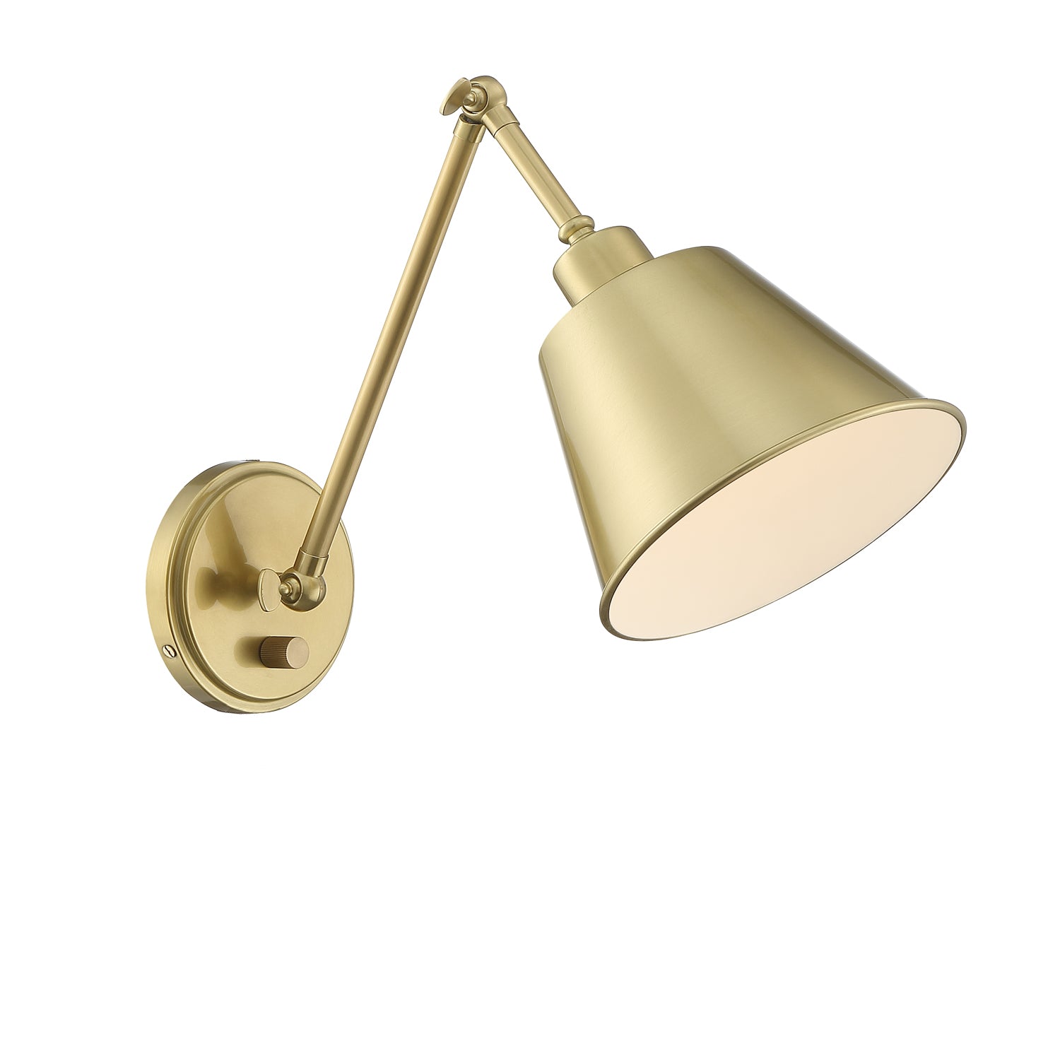 Crystorama - One Light Wall Sconce - Mitchell - Aged Brass- Union Lighting Luminaires Decor