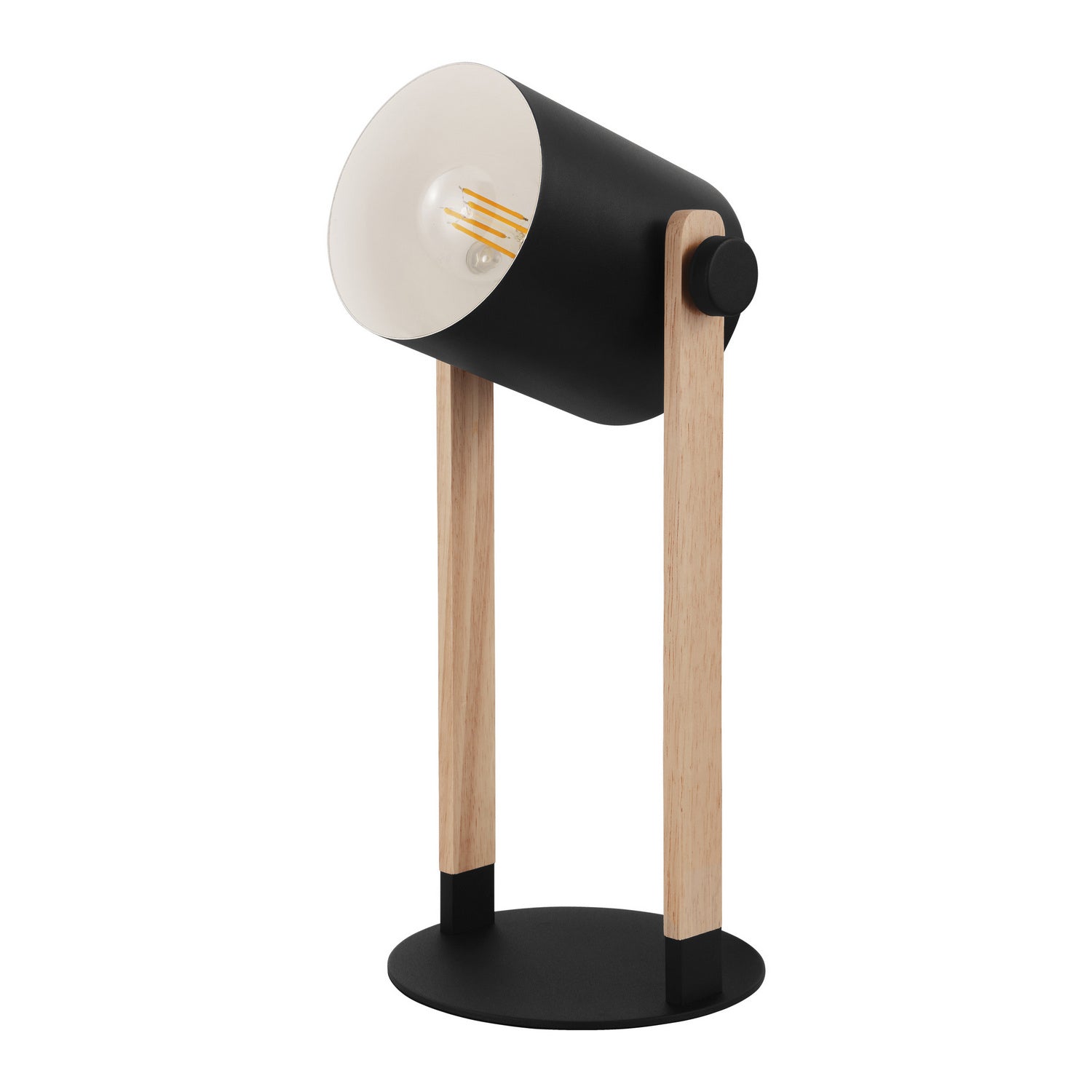 Eglo Canada - One Light Table Lamp - Hornwood - Black & Wood- Union Lighting Luminaires Decor