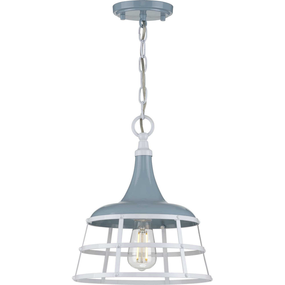 Progress Canada - One Light Pendant - Bastille - Coastal Blue- Union Lighting Luminaires Decor