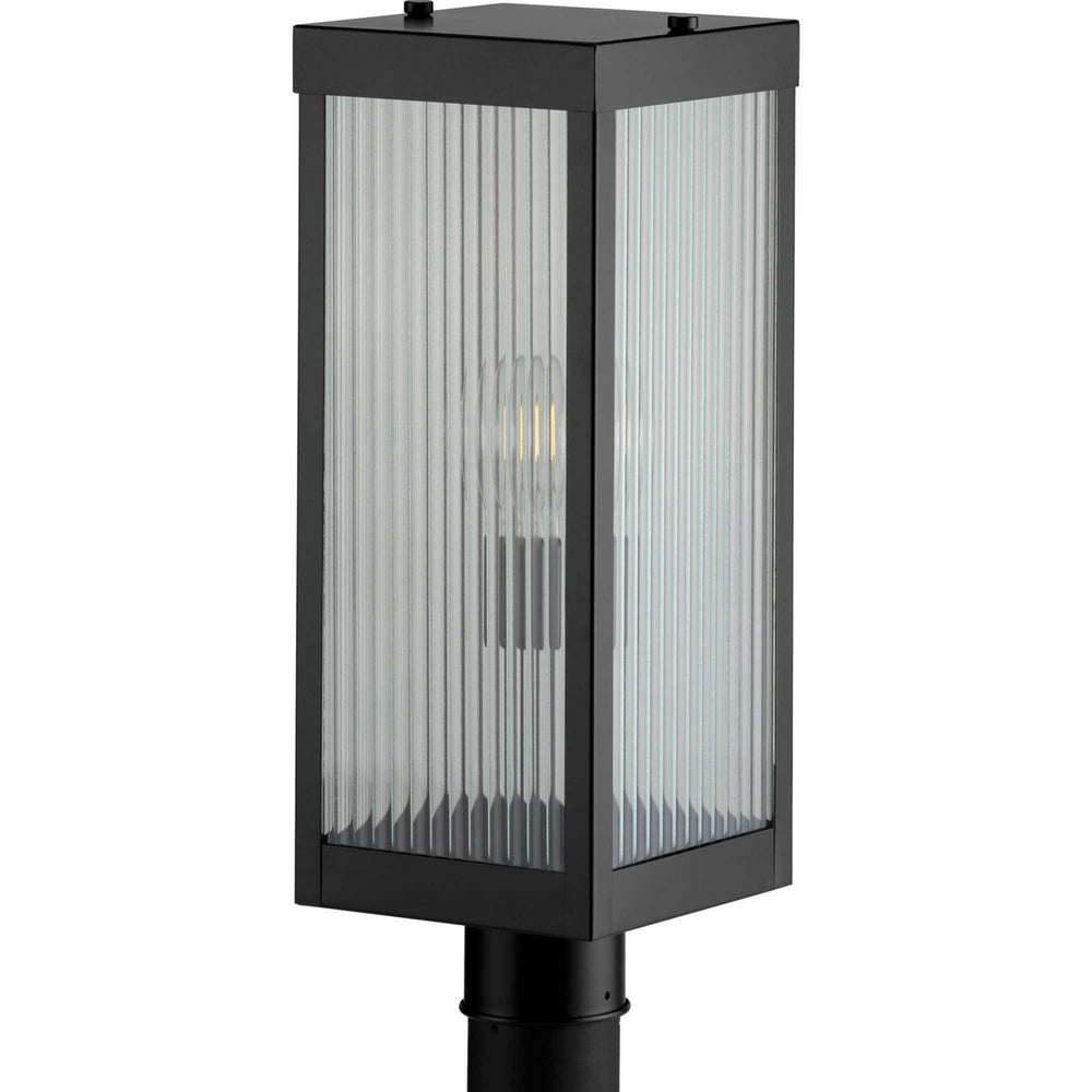 Progress Canada - One Light Post Lantern - Felton - Black- Union Lighting Luminaires Decor