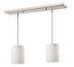 Z-Lite Canada - Two Light Island Pendant - Albion - Brushed Nickel- Union Lighting Luminaires Decor