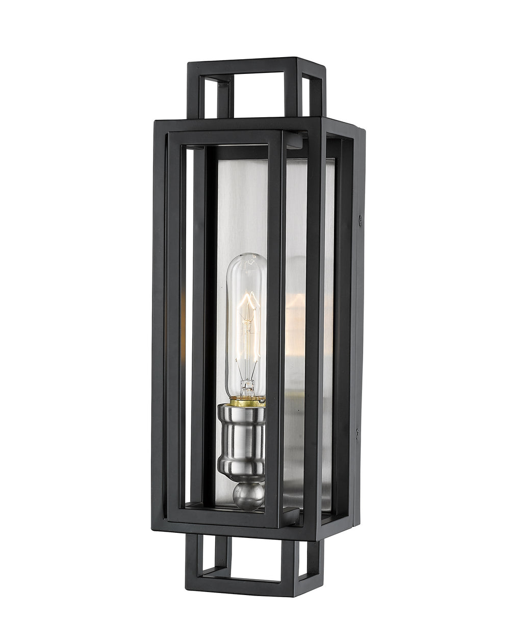 Z-Lite Canada - One Light Wall Sconce - Titania - Black / Brushed Nickel- Union Lighting Luminaires Decor