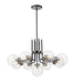 Z-Lite Canada - Nine Light Chandelier - Parsons - Matte Black / Brushed Nickel- Union Lighting Luminaires Decor