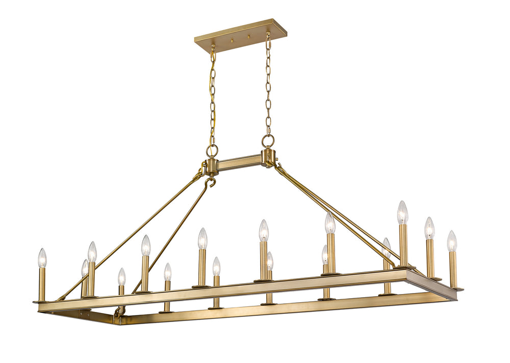Z-Lite Canada - 16 Light Chandelier - Barclay - Olde Brass- Union Lighting Luminaires Decor